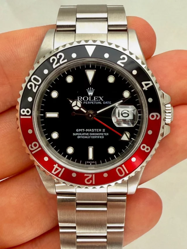 ROLEX GMT-Master II 

Ref 16710 Coke ⚫️🔴

Cadran SWISS only 1Er Luminova

✅ Full Set / Année 1998

💎 État 20/20 

➡️ Garantie 2 ans.

Visible dans notre boutique @olivineprestige

#rolex #gmtmaster #rolex16710 #16710 #coke #swiss #rolexero #mondani #watchnerd #watchfam #olivineprestige
 #RolexWatch #LuxuryWatch  #WatchPorn #WristWatchCheck #Horology #RolexCollector